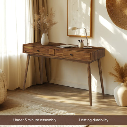 Lagom Solid Acacia Wood Desk