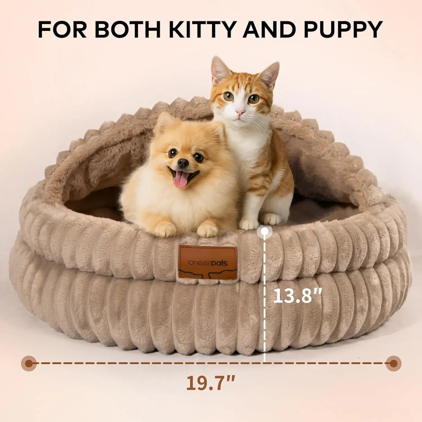 Fluffy Round Soft Pet Bed