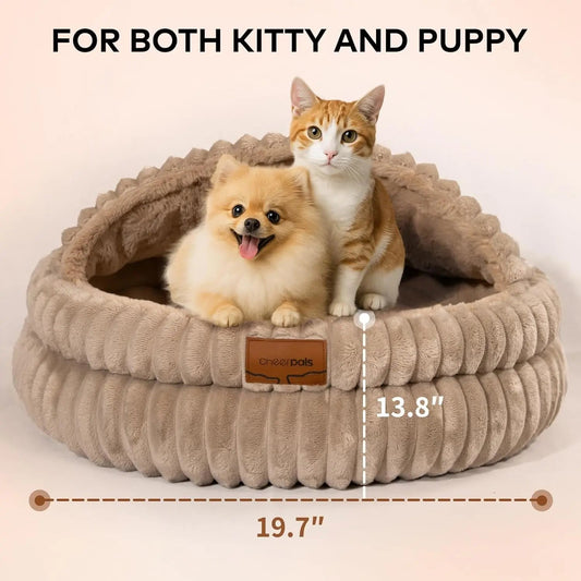Fluffy Round Soft Pet Bed