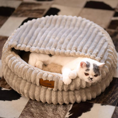 Fluffy Round Soft Pet Bed