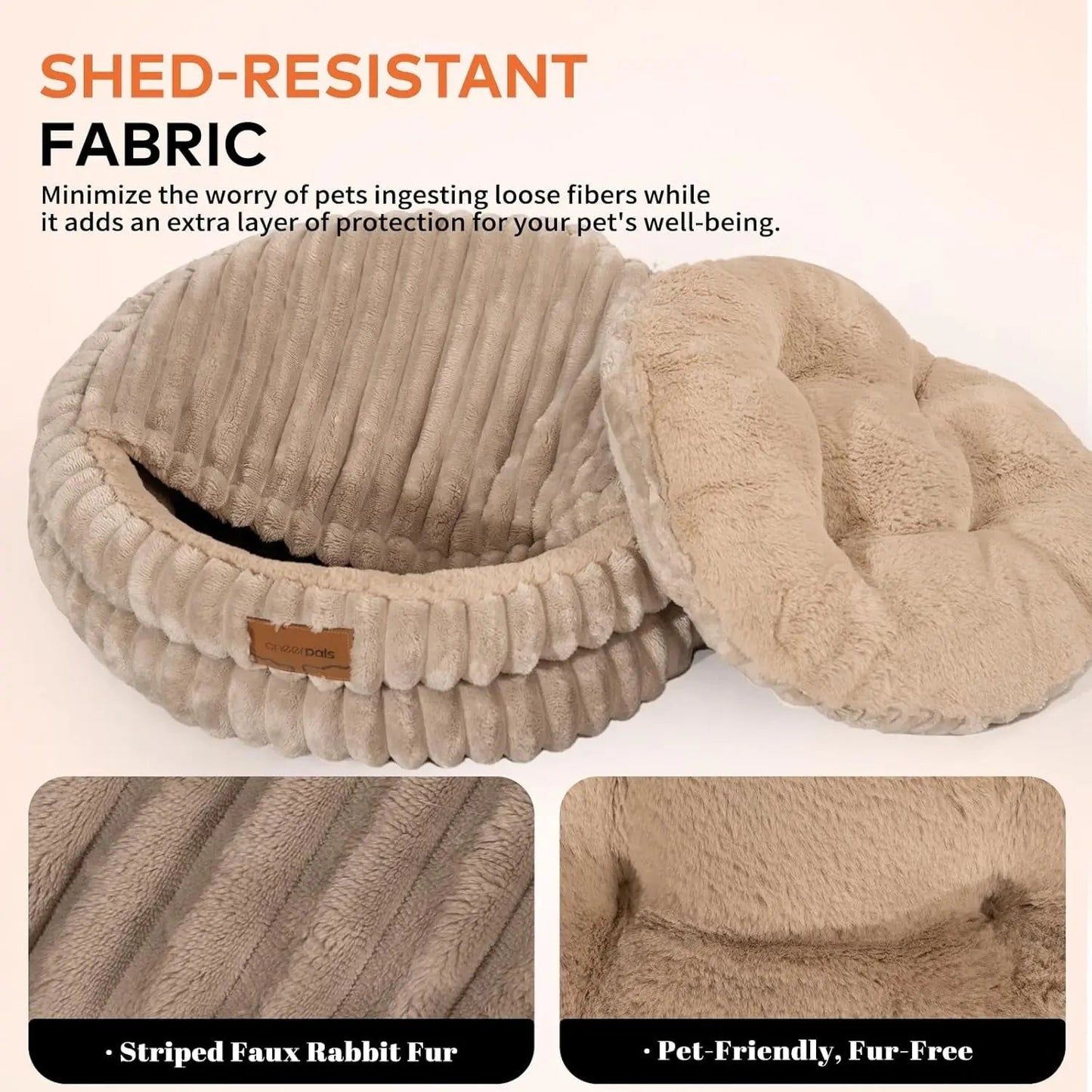 Fluffy Round Soft Pet Bed
