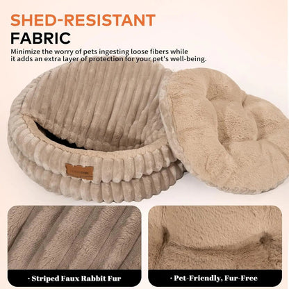 Fluffy Round Soft Pet Bed