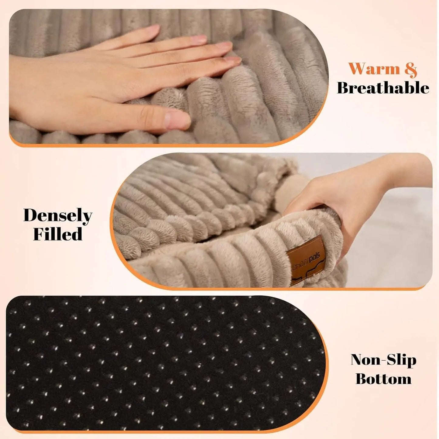 Fluffy Round Soft Pet Bed