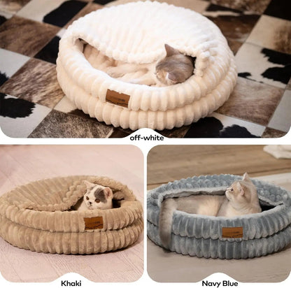 Fluffy Round Soft Pet Bed