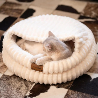 Fluffy Round Soft Pet Bed