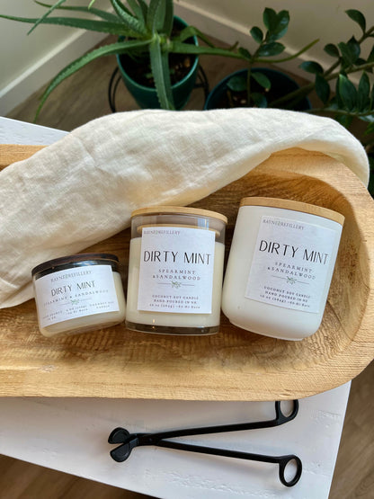 Dirty Mint - Coconut Soy Wax Candle