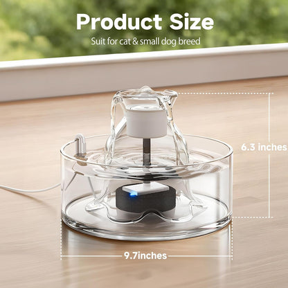 Ultra Quiet Glass Water Fountain