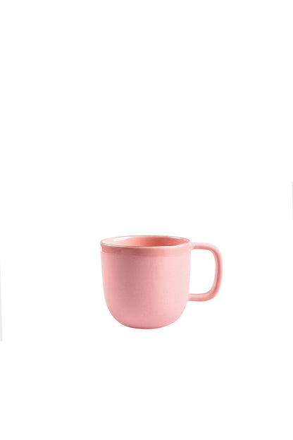 Powder Pink w/ Gold Rim - Porcelain Coffee Mug