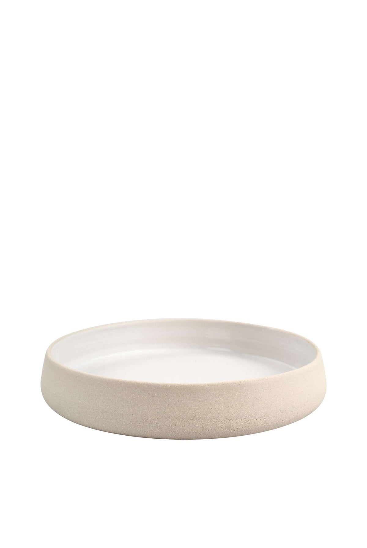 Stoneware Dinner Plates with High Sides
