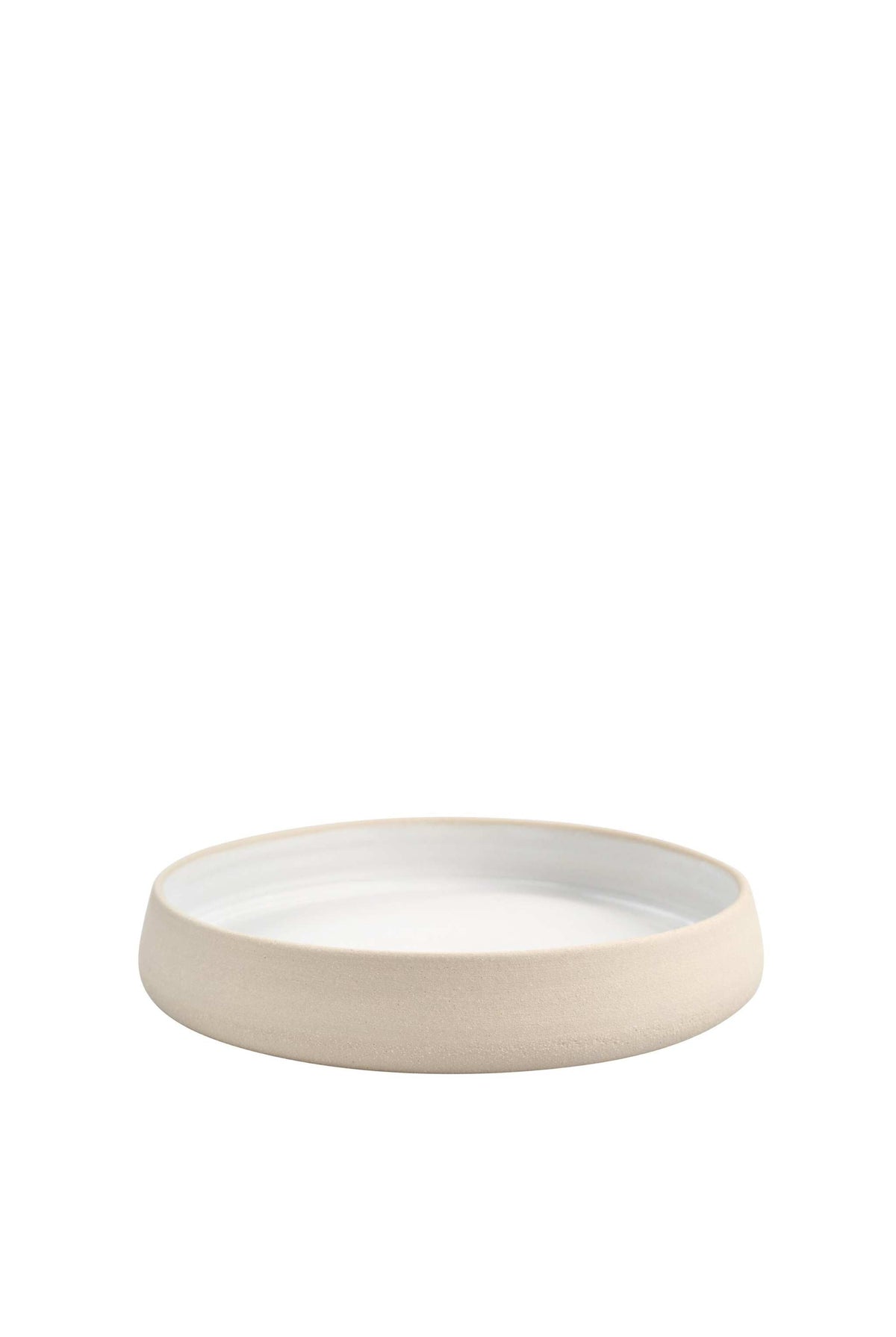 Stoneware Dinner Plates with High Sides