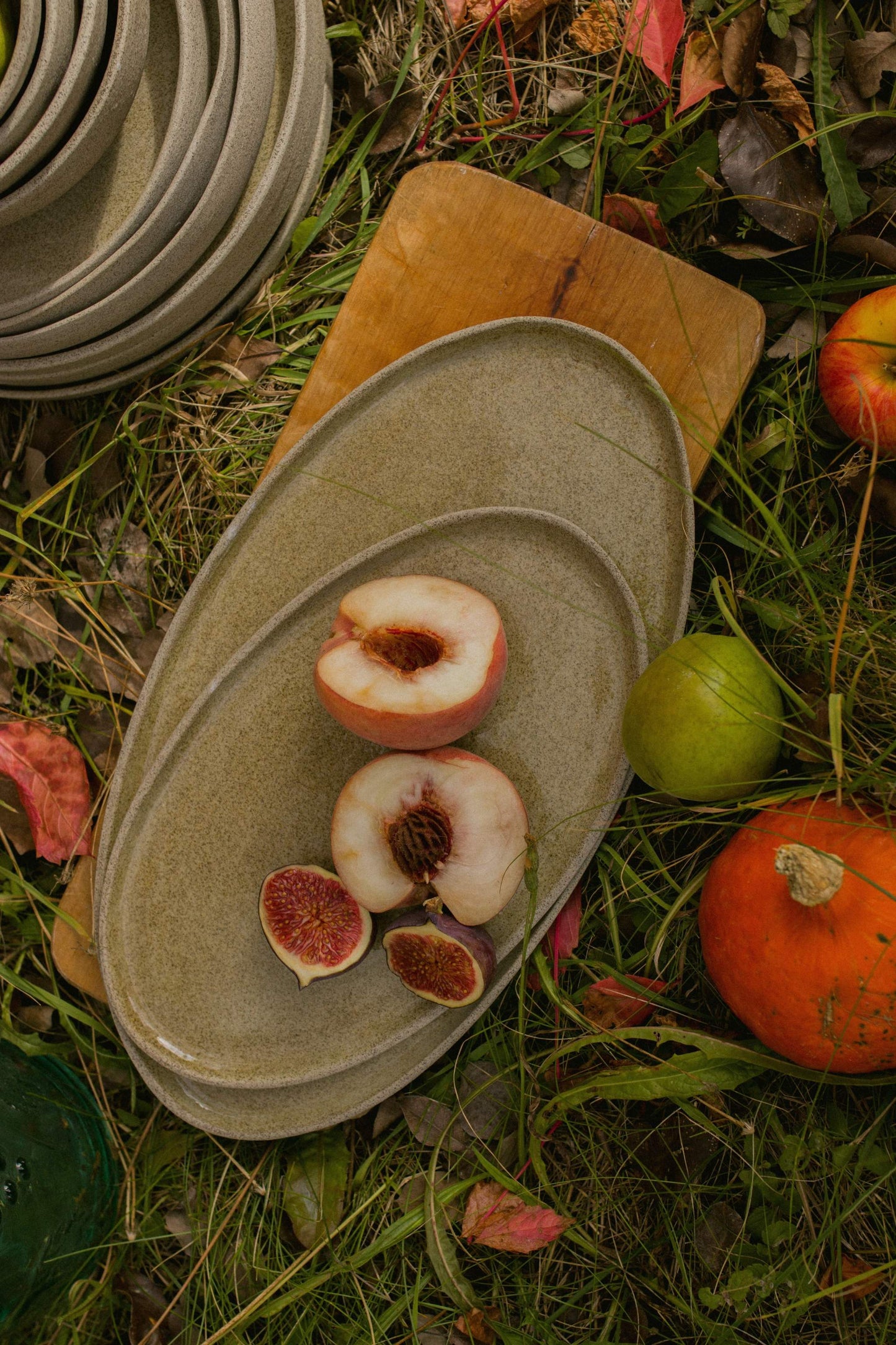 Concrete - Stoneware Serving Platter