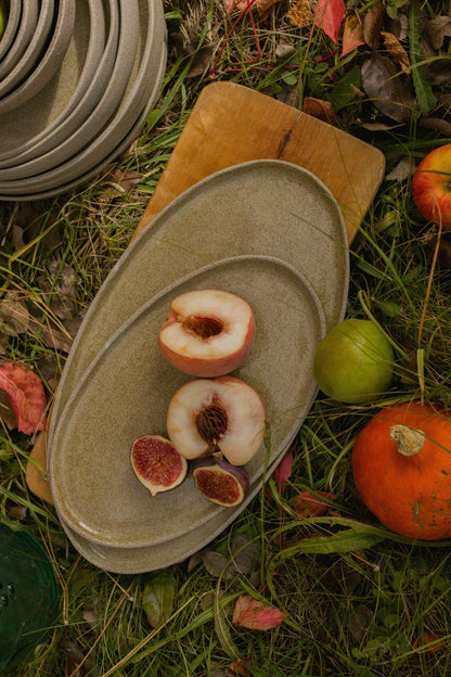 Concrete - Stoneware Serving Platter