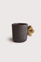 Pumpernickel w/ Gold Leaf - Stoneware Coffee Cup