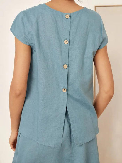 VEDA Blend Cap Sleeve Top & Pencil Skirt Set