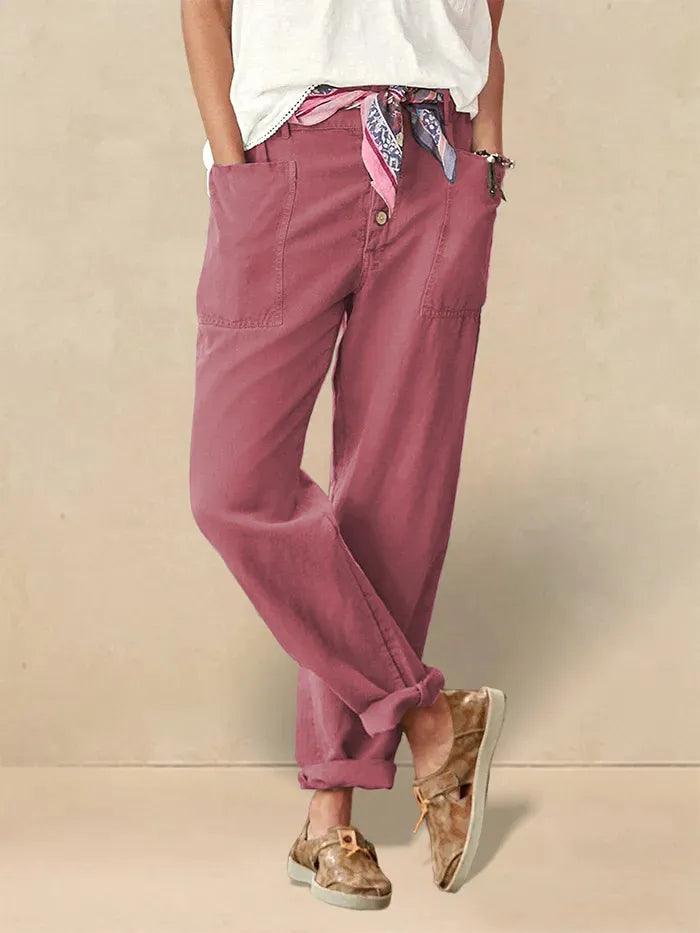 HEIDI Simple Button Fly Trousers