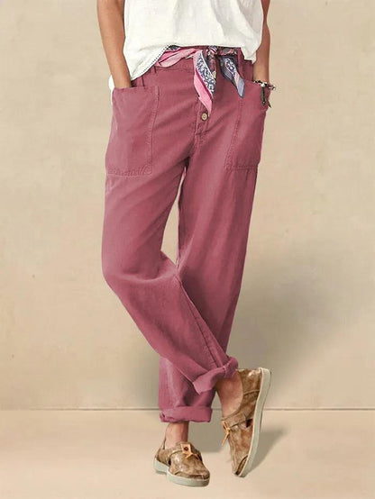 HEIDI Simple Button Fly Trousers