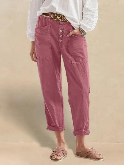 HEIDI Simple Button Fly Trousers