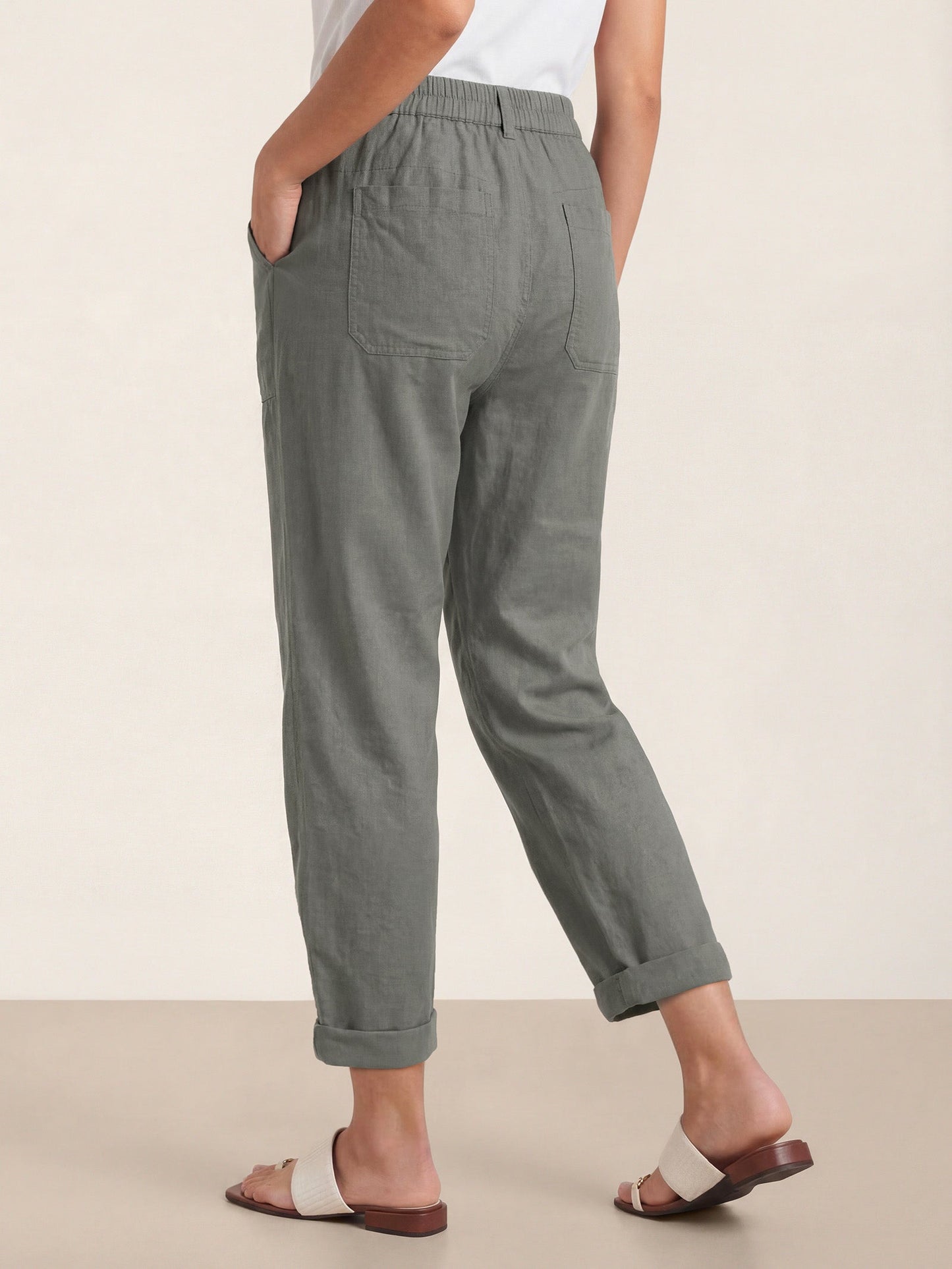 HEIDI Simple Button Fly Trousers