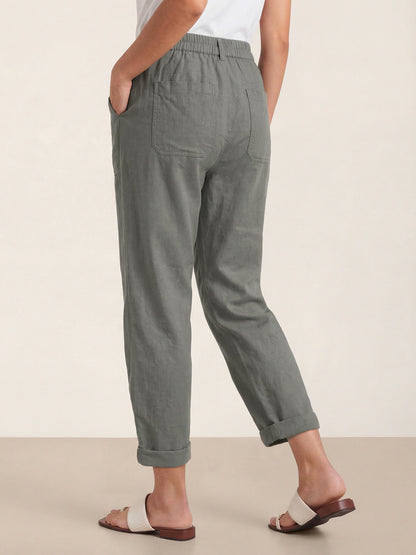 HEIDI Simple Button Fly Trousers