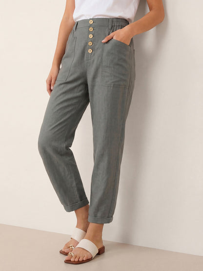 HEIDI Simple Button Fly Trousers