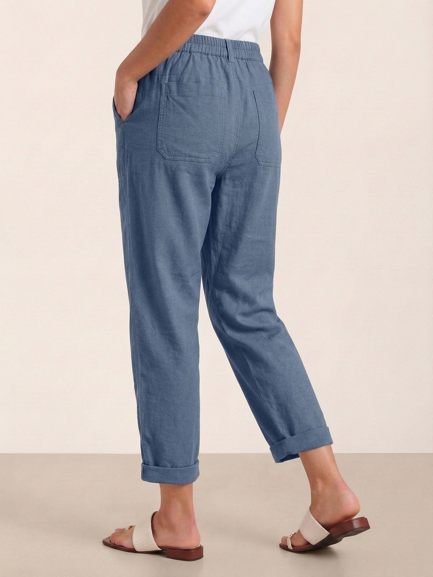 HEIDI Simple Button Fly Trousers