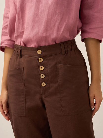 HEIDI Simple Button Fly Trousers