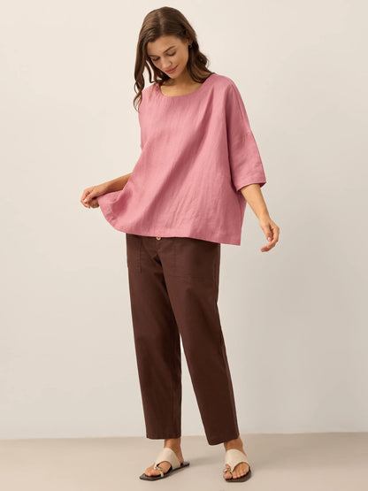 HEIDI Simple Button Fly Trousers