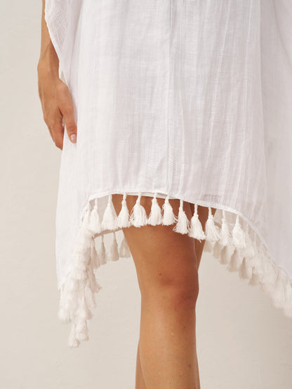 CASS V-Neck Cover-Up & Slip Dress Set