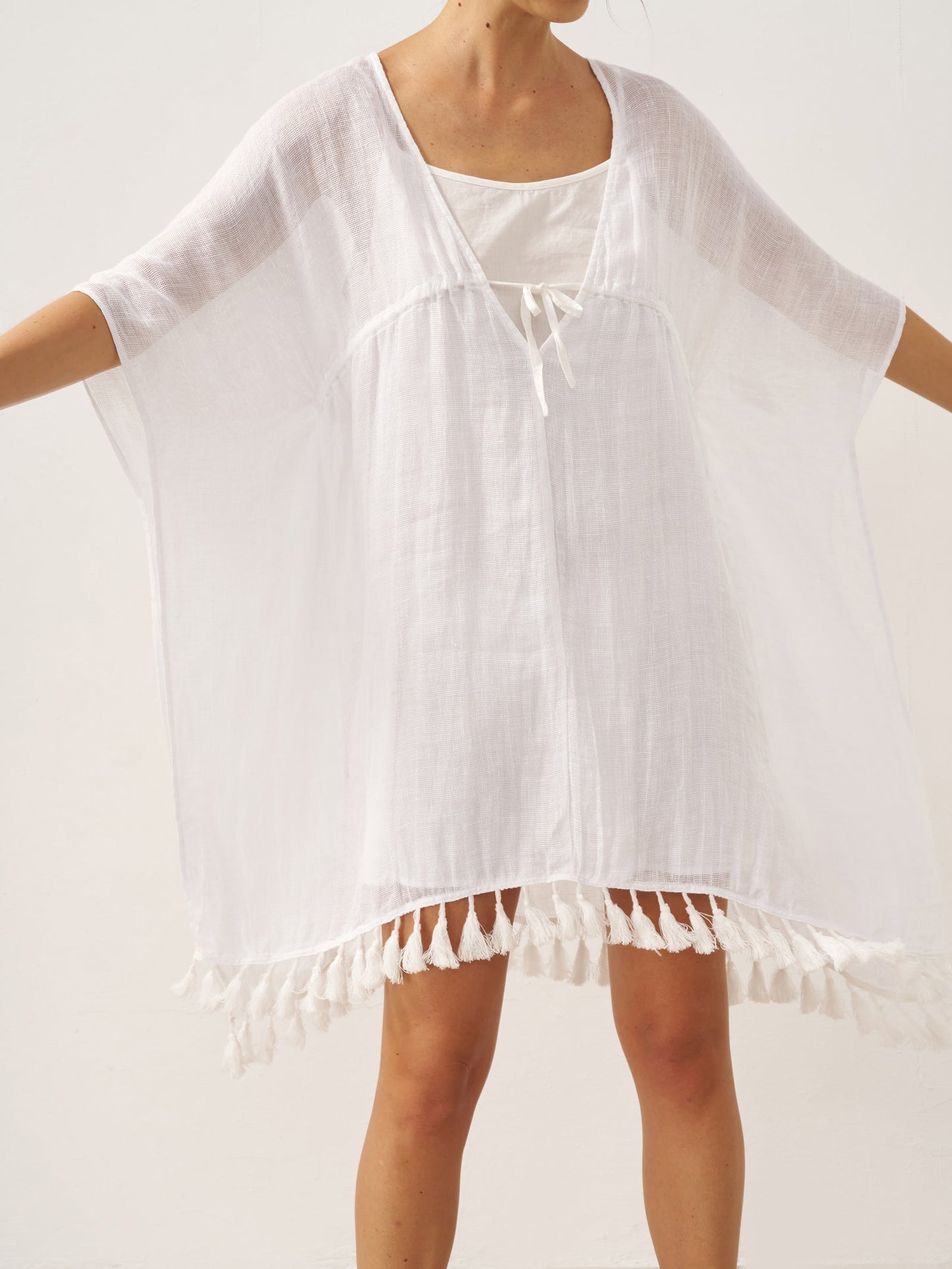 CASS V-Neck Cover-Up & Slip Dress Set