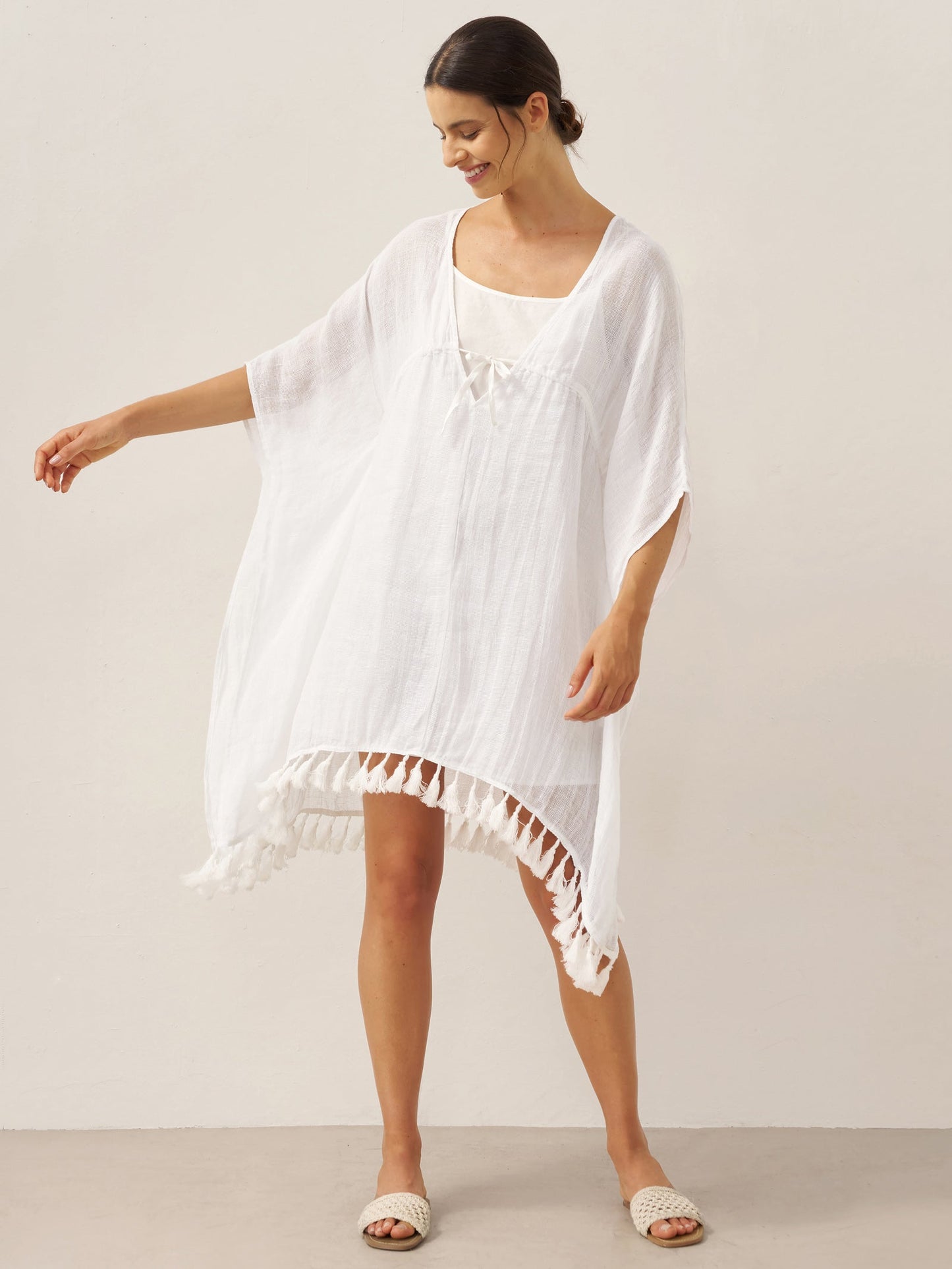 CASS V-Neck Cover-Up & Slip Dress Set