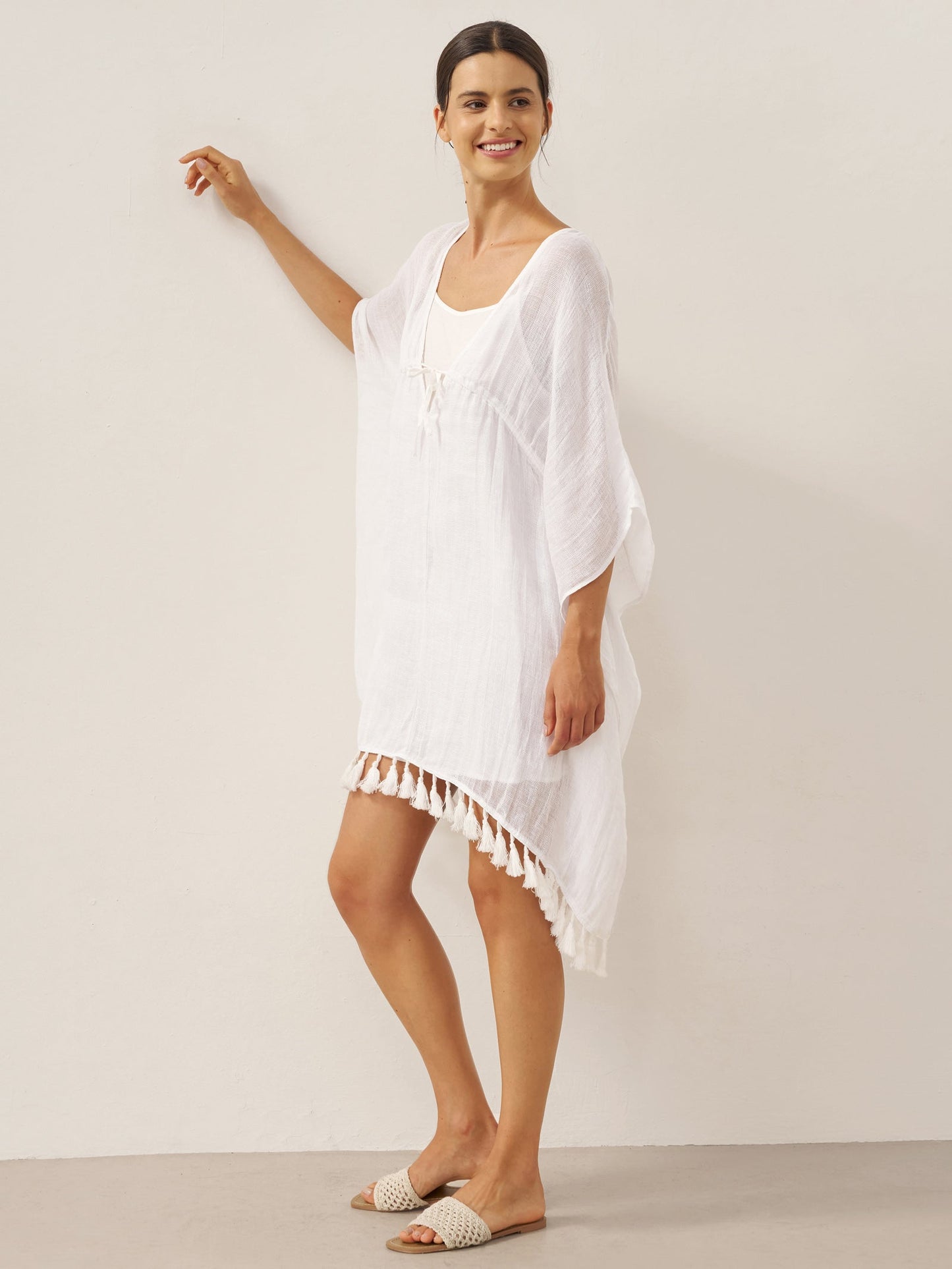 CASS V-Neck Cover-Up & Slip Dress Set