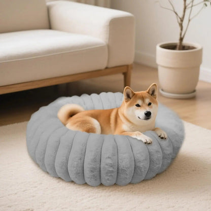 Luxury Faux Fur Donut Pet Bed