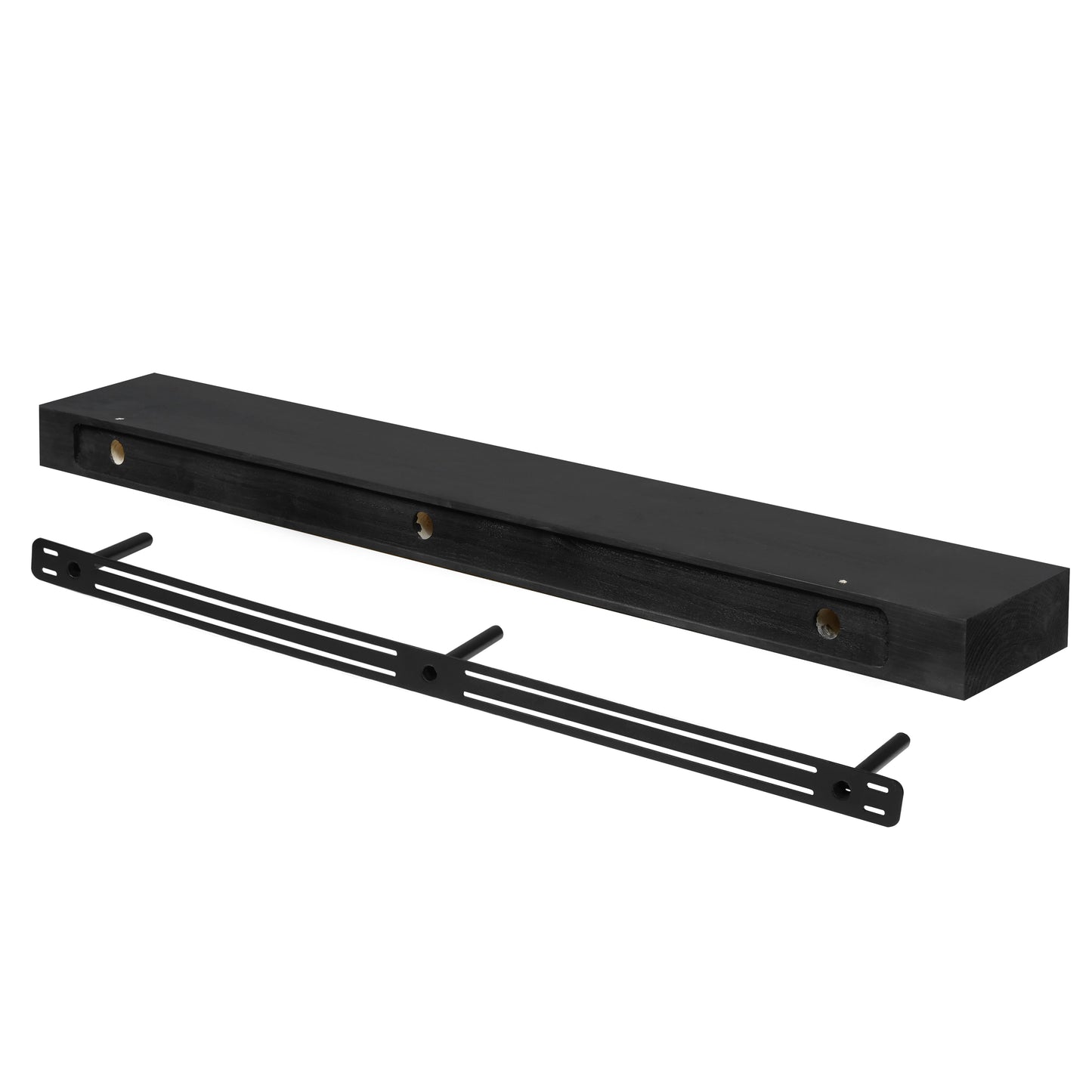 Mantel Shelf Smooth Solid Floating Timber Fireplace