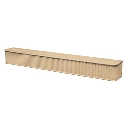 Fluted Fireplace Mantel Shelf – Real Wood