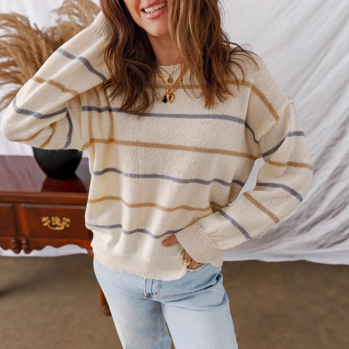 Striped Pullover Long Sleeve
