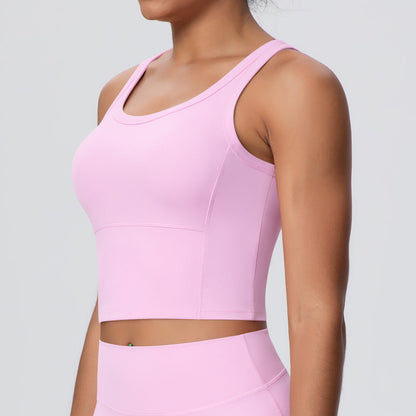 Nude Feel Chest Pad Workout Sports Bra