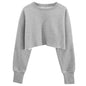 Cropped Fleece Lined Pullover Hoodie