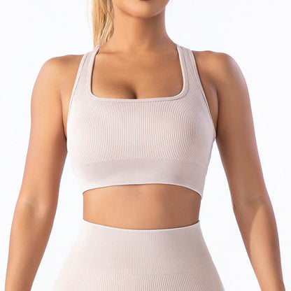 Four-Piece Shockproof Bra Yoga Pants