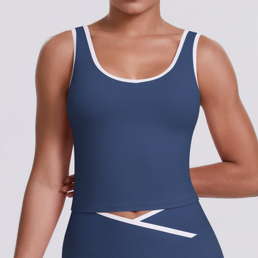 Tight Nude Feel Backless Tennis Top