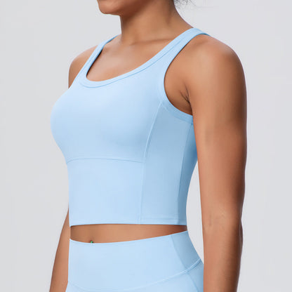 Nude Feel Chest Pad Workout Sports Bra