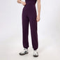High Waist Belly Loose Straight Ankle Tied Trousers Quick Drying Running Nude Feel