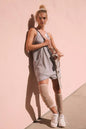 Casual Pocket Spaghetti Straps Knitted Shorts Jumpsuit