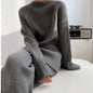 Sweater Wide Leg Pants Two-Piece Set