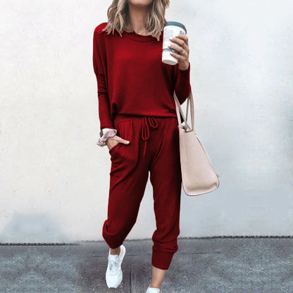 Loose Fitted Long Sleeve Casual Set