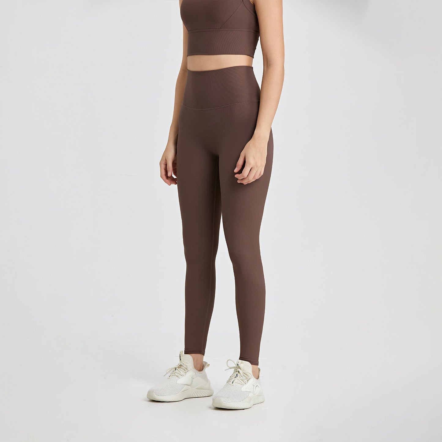 High Waist Pocket Nude Feel One-Piece Jumpsuit