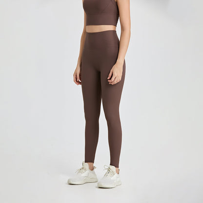 High Waist Pocket Nude Feel One-Piece Jumpsuit