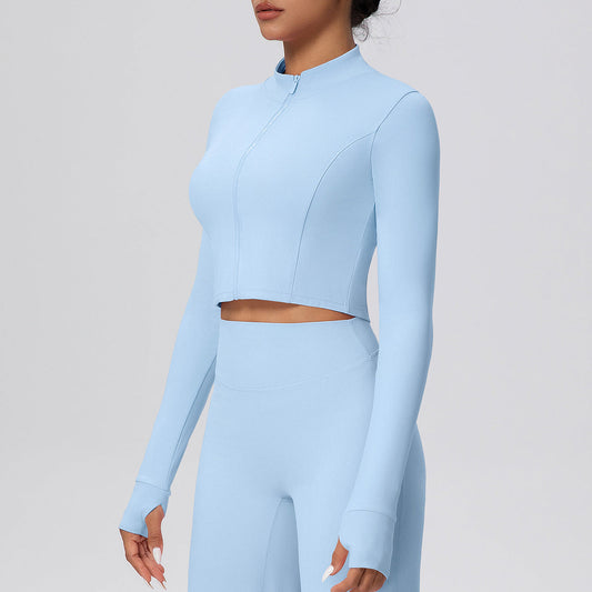 Zipped Running Long Sleeve Quick Dry Jacket