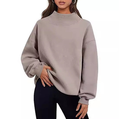 Casual Fleece Thick Half Turtleneck Sweatshirt