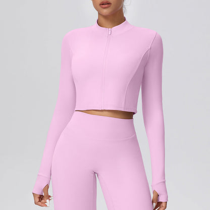 Zipped Running Long Sleeve Quick Dry Jacket