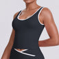Tight Nude Feel Backless Tennis Top